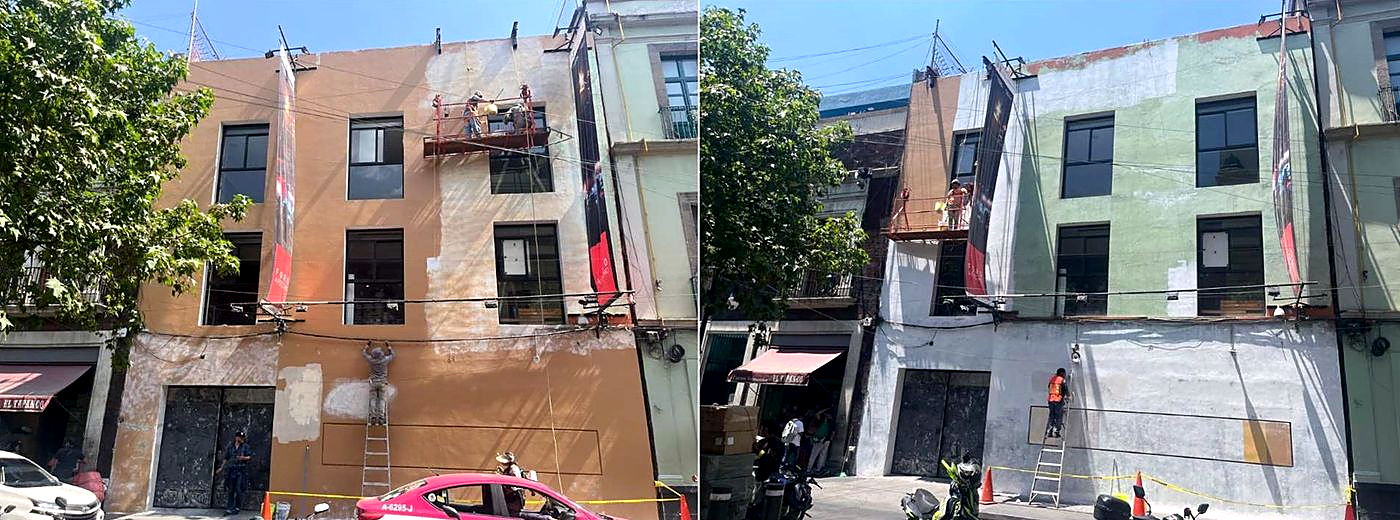 El mismo frente, desde el otro extremo.